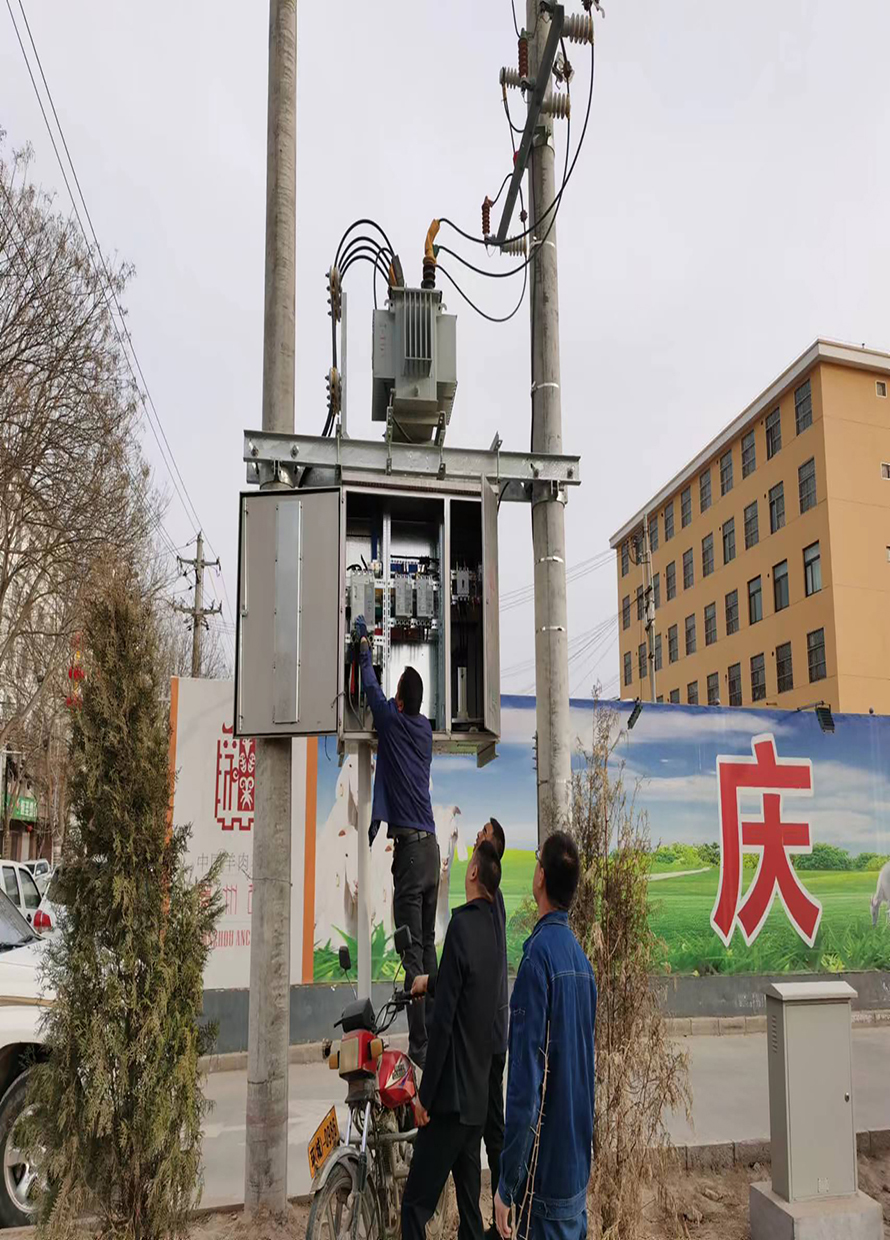 甘肃环县充电站配电工程JP柜、费控计量设备安装